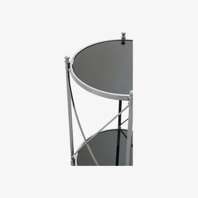 The Range Hoffmann Round Side Table - Silver