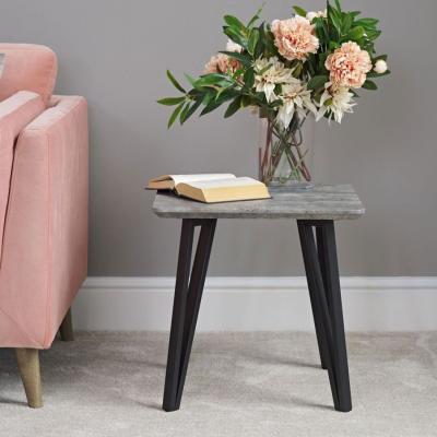 The Range Rocca Lamp Table - Grey