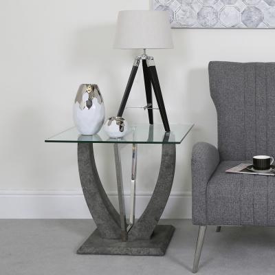 The Range Leo End Table - Grey