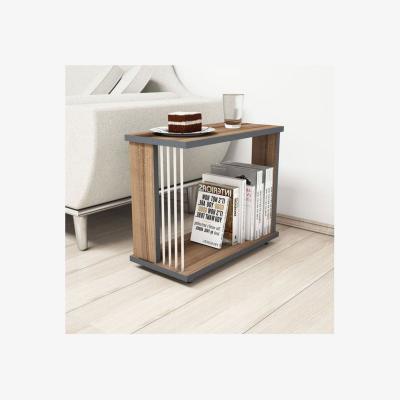 The Range Cage Side Table Walnut - Walnut