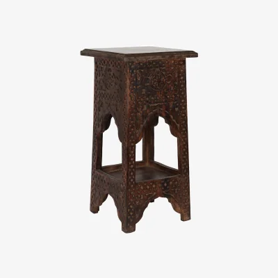 The Range Mango Wood Temple Table For Prayer Storage - Brown