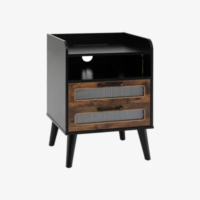 The Range Storage End Table - Black