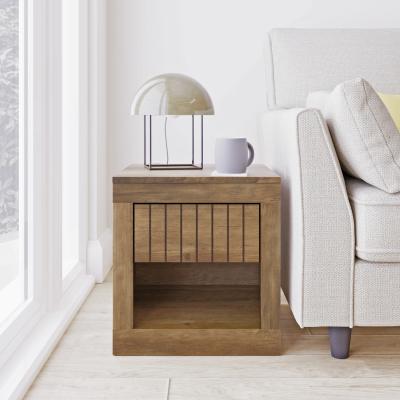 The Range Cartmel Lamp Table - Knotty Oak