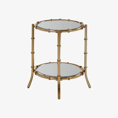 The Range Kensington Townhouse Bamboo Design Side Table - Gold