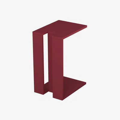 The Range Decortie Modern Side Table - Red