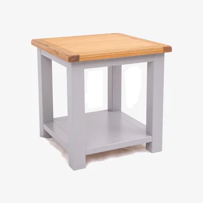 The Range Mirano Open Lamp Table - Grey
