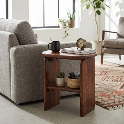 The Range Marylebone Side Table - Brown