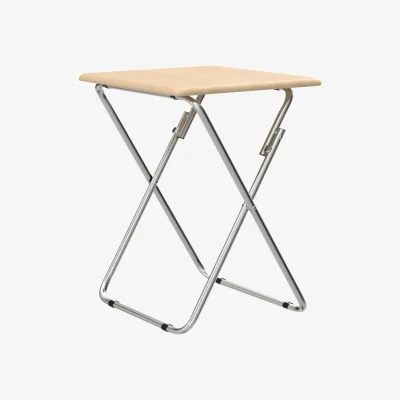 The Range Folding Side Table Wooden Portable Desk Brown - Brown