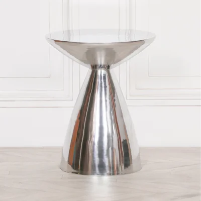 The Range Cast Aluminium Side Table - Silver