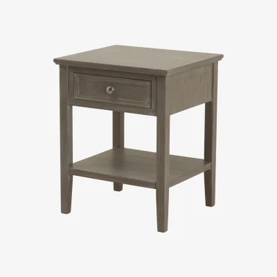 The Range Serene One Drawer Side Table - Brown