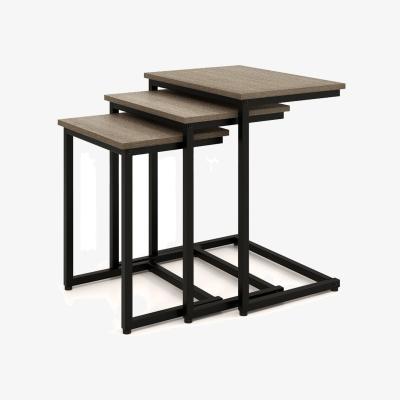 The Range Nesting End Table Set of 3 - Grey