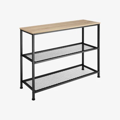 The Range Side Table Bristol - Industrial Wood Light, Oak Sonoma