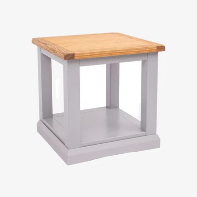 The Range Rocca Open Lamp Table - Grey