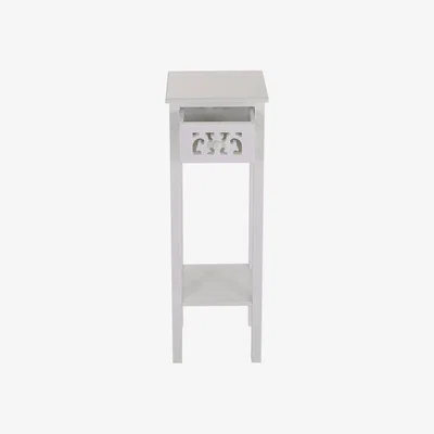 The Range Square Side Table  - White