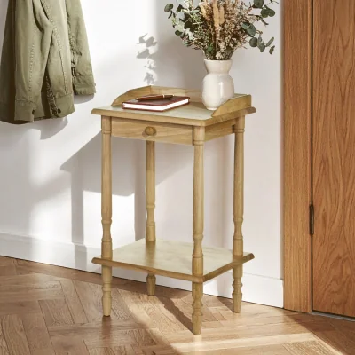The Range Heva Rectangular Tropical Hevea Wood Side Table - Brown