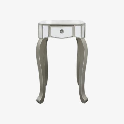 The Range Anne Mirrored Side Table - Champagne