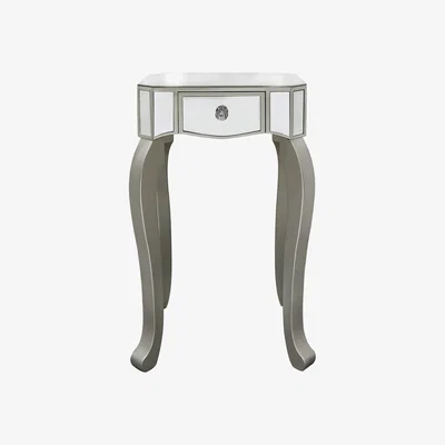 The Range Anne Mirrored Side Table - Champagne