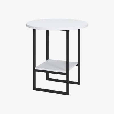 The Range Milas 47cm Tall Side Table by Ruumstore - Opaque White