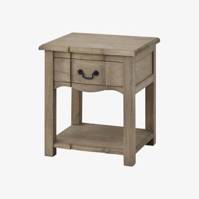 The Range Classic Nightstand Colorado Collection 1 Drawer Side Table - Brown