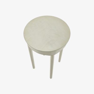 The Range Naha Pine Wood Occasional Table - Elizabeth White / 36cm