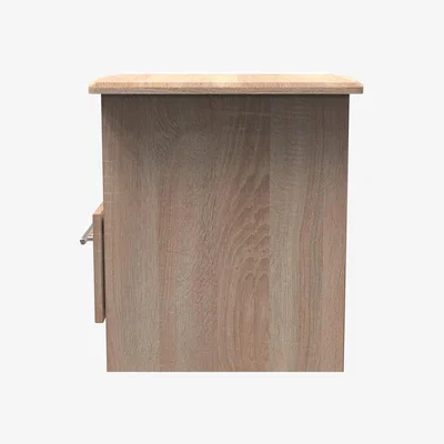 The Range Sherwood Ready Assembled Bottom Drawer Lamp Table - Bardolino Oak