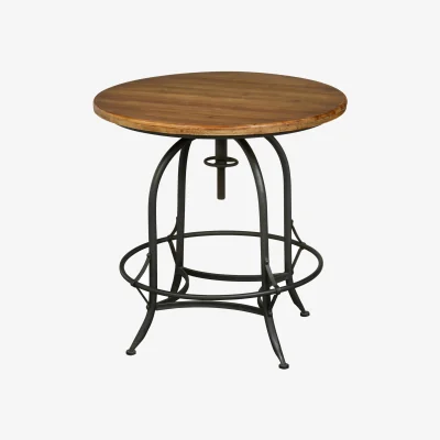 The Range Foundry Round Top Table - Brown
