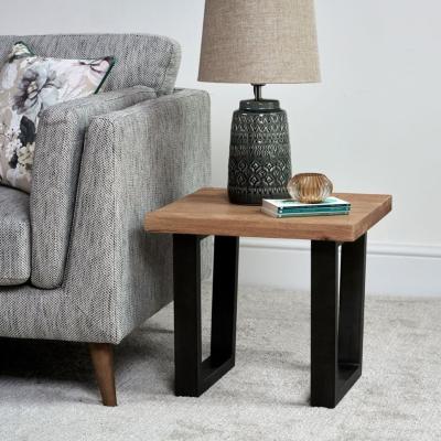 The Range Industrial Lamp Table - Brown