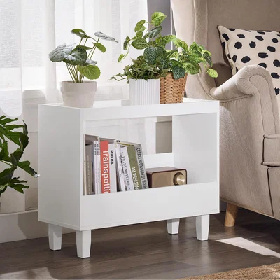The Range Bathroom Vanity Shelf Organization Towel Rack - White