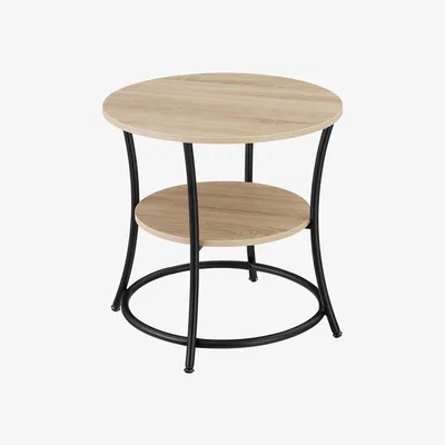 The Range Side Table Saint Louis - Industrial Wood Light, Oak Sonoma