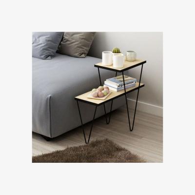 The Range Toros Side Table - Oak, Black