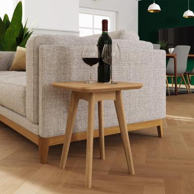 The Range FWstyle Solid Natural Ash Wooden Square Side Wine Table - Solid Ash