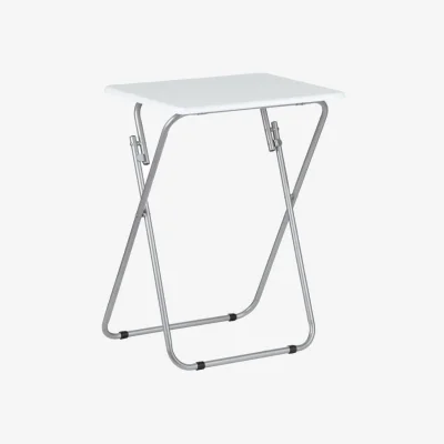 The Range Wooden White Folding Side Table Portable Desk - White