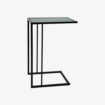 The Range Sofa Side Table C Shape  - Black