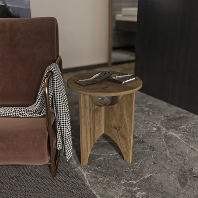 The Range Merit Side End Table - Walnut
