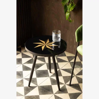 Rockett St George Small Black Star Side Table