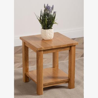 The Range Oslo Solid Oak Lamp Table for Living Room - Oak