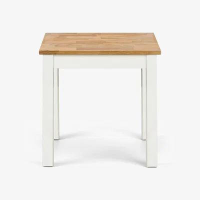 The Range Coxmoor Lamp Table - Ivory and Oak