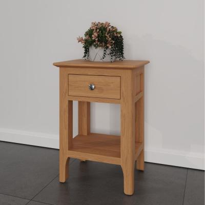 The Range Home Source Natland Oak 1 Drawer Compact Side Table - Oak