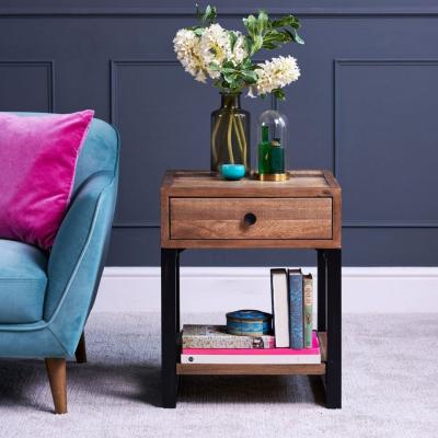 The Range Adelaide Lamp Table - Brown, Black
