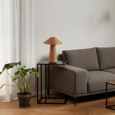 The Range Seaton C Shaped Black Side Table - Black