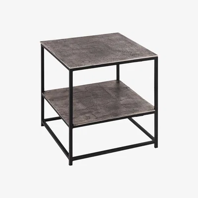 The Range Katlley Collection Side Table Chic Home Accent - Silver