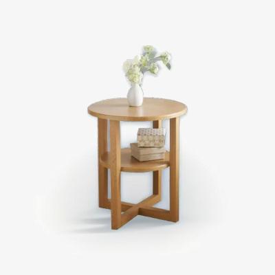 The Range Small Oak Side Table for Living Room - Neutral