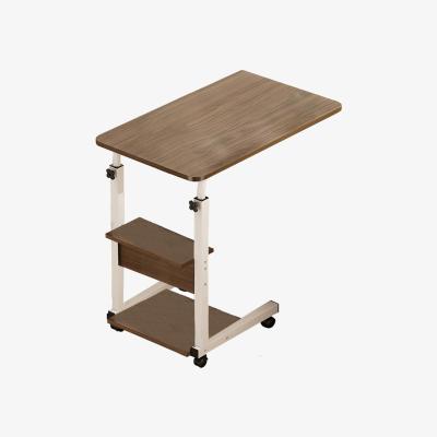 The Range HomeScape Height Adjustable Mobile Side Table - Brown