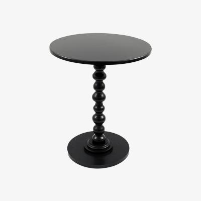 The Range Round Pillar Raising Table - Black