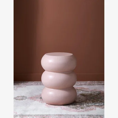 Rose & Grey Essie Curvy Side Table in Desert Rose