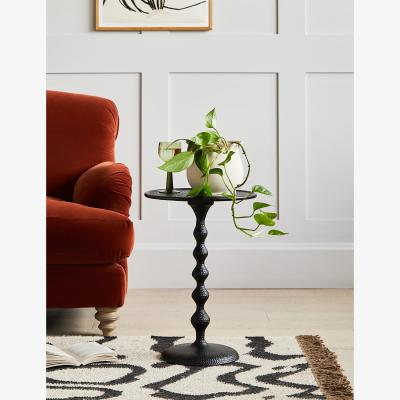 Rose & Grey Black Bobbin Stem Side Table