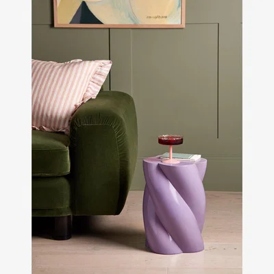 Rose & Grey Lilac Marshmallow Side Table