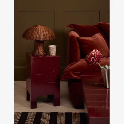 Rose & Grey Lisbon Side Table - Cherry Red