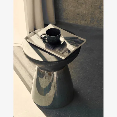Rose & Grey Pablo Green & Brown Side Table