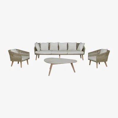 Sofa.com Perfectly Pristine Colwell Sofa Set in Natural and White - sofa.com